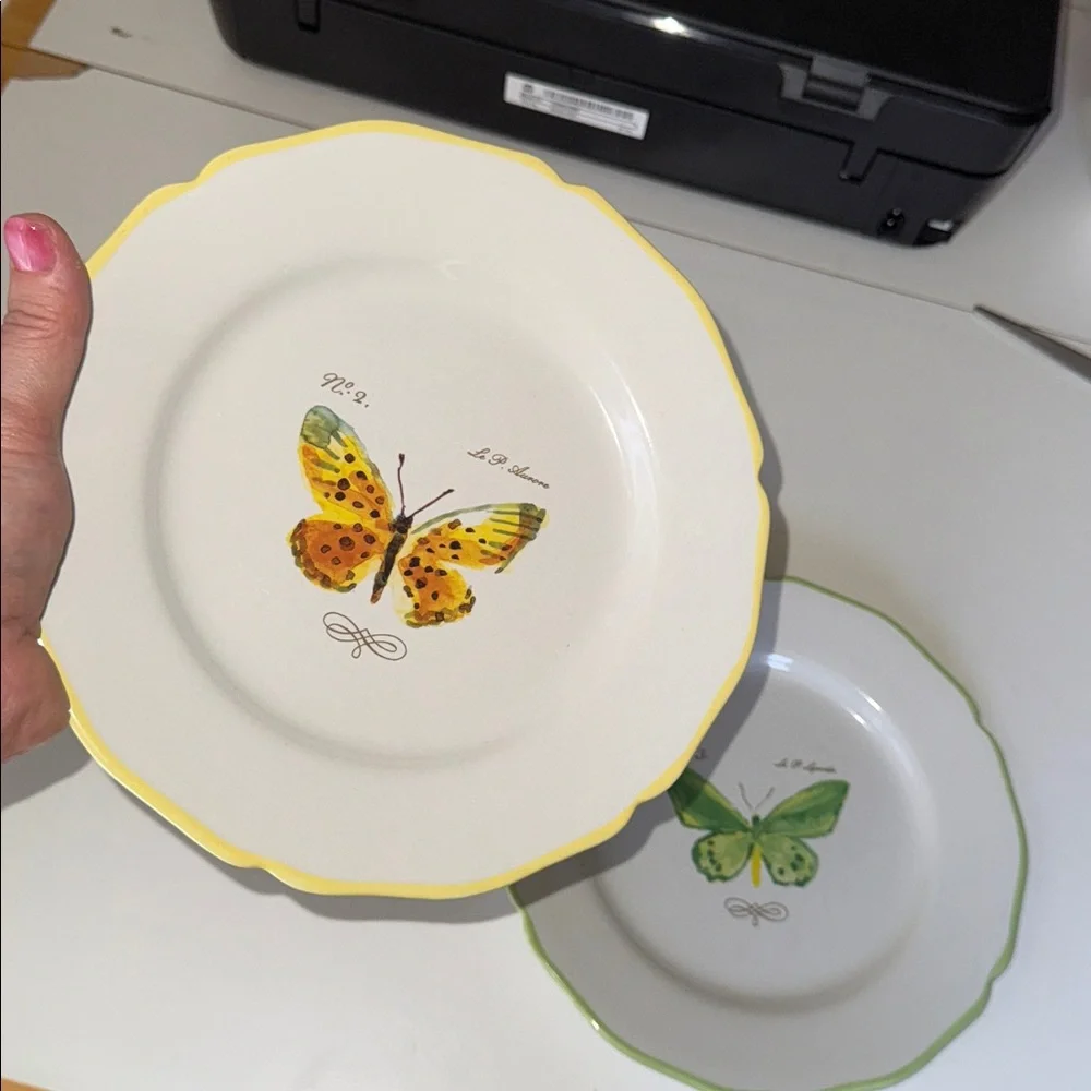 Marc Lacaze William Sonoma Butterfly Plates 2008